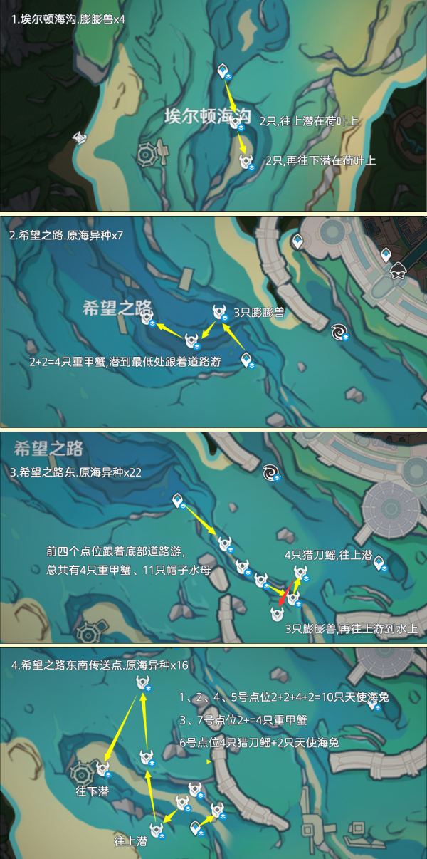 原神异海凝珠采集路线一览 异海凝珠获取位置分布图图片6