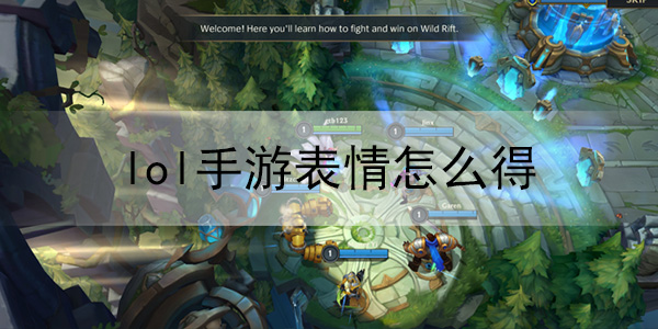 lol手游表情怎么得