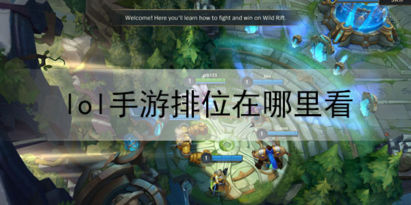 lol手游排位在哪里看