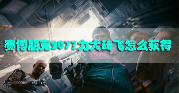赛博朋克2077寡妇制造者怎么获得