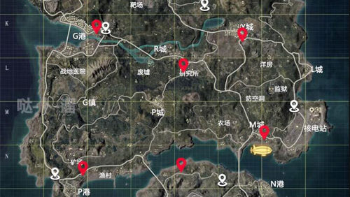 和平精英飞机刷新点在哪里