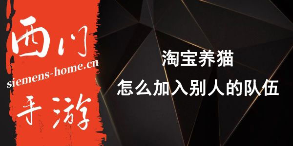淘宝养猫怎么加入别人的队伍