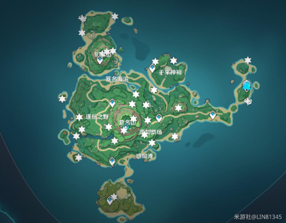 原神鹤观雷神瞳分布位置大全