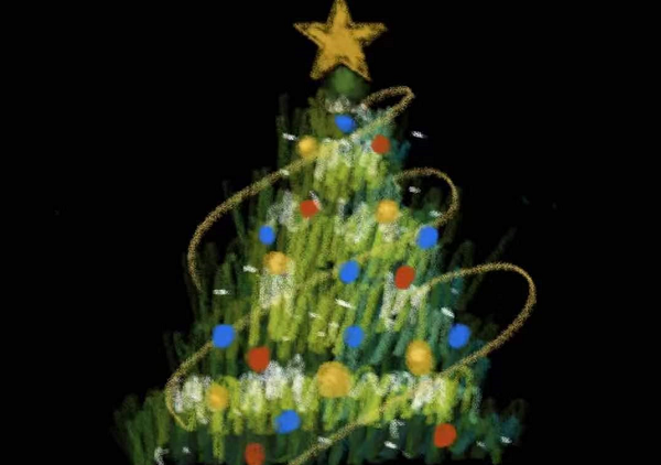 醒图怎么画圣诞树