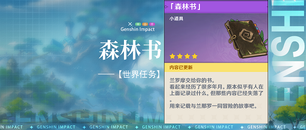 原神森林书任务攻略大全