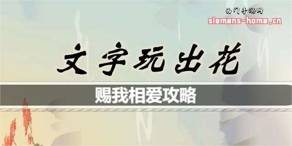 文字玩出花赐我相爱歌词是什么歌