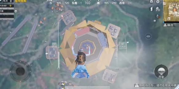 和平精英天空赛场八角笼怎么进去