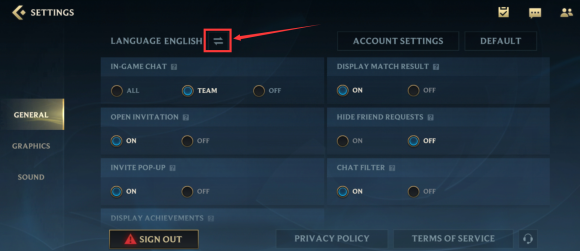 lol手游日服设置语言教程