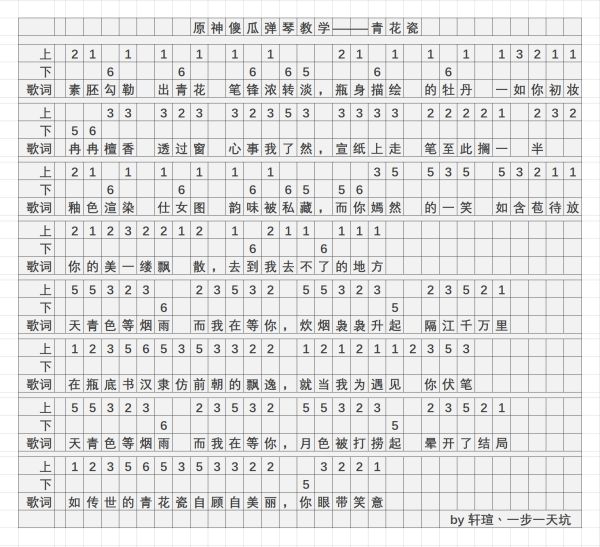 原神青花瓷怎么弹