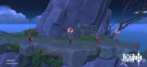 原神危危岛四个火炬点燃顺序