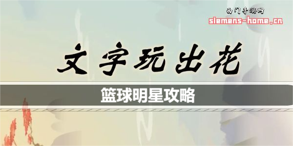 文字玩出花篮球明星怎么过关