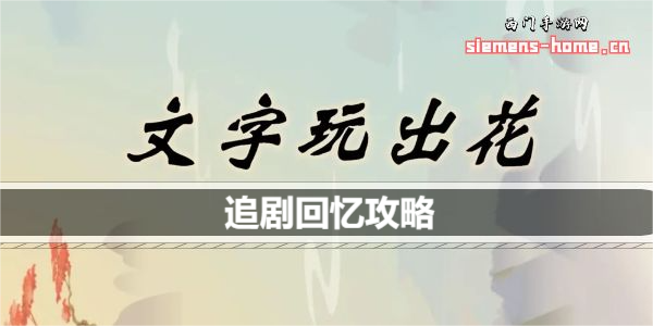 文字玩出花追剧回忆怎么过