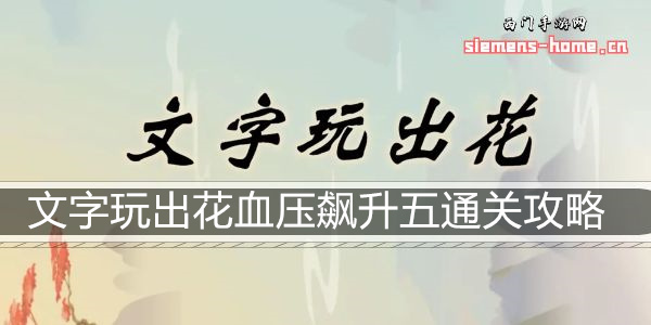 文字玩出花血压飙升五通关攻略