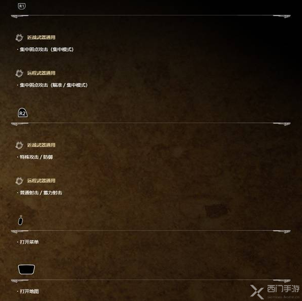 怪物猎人荒野PS5按键操作一览