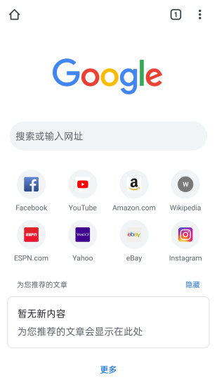 谷歌浏览器app截图