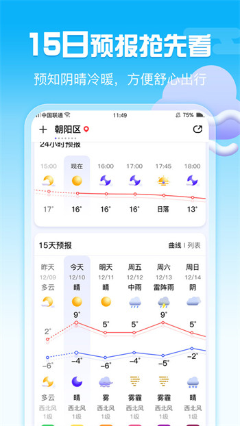 超准天气预报软件截图