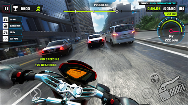 Highway Traffic Bike Simulator