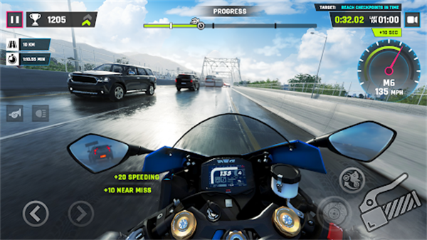 Highway Traffic Bike Simulator